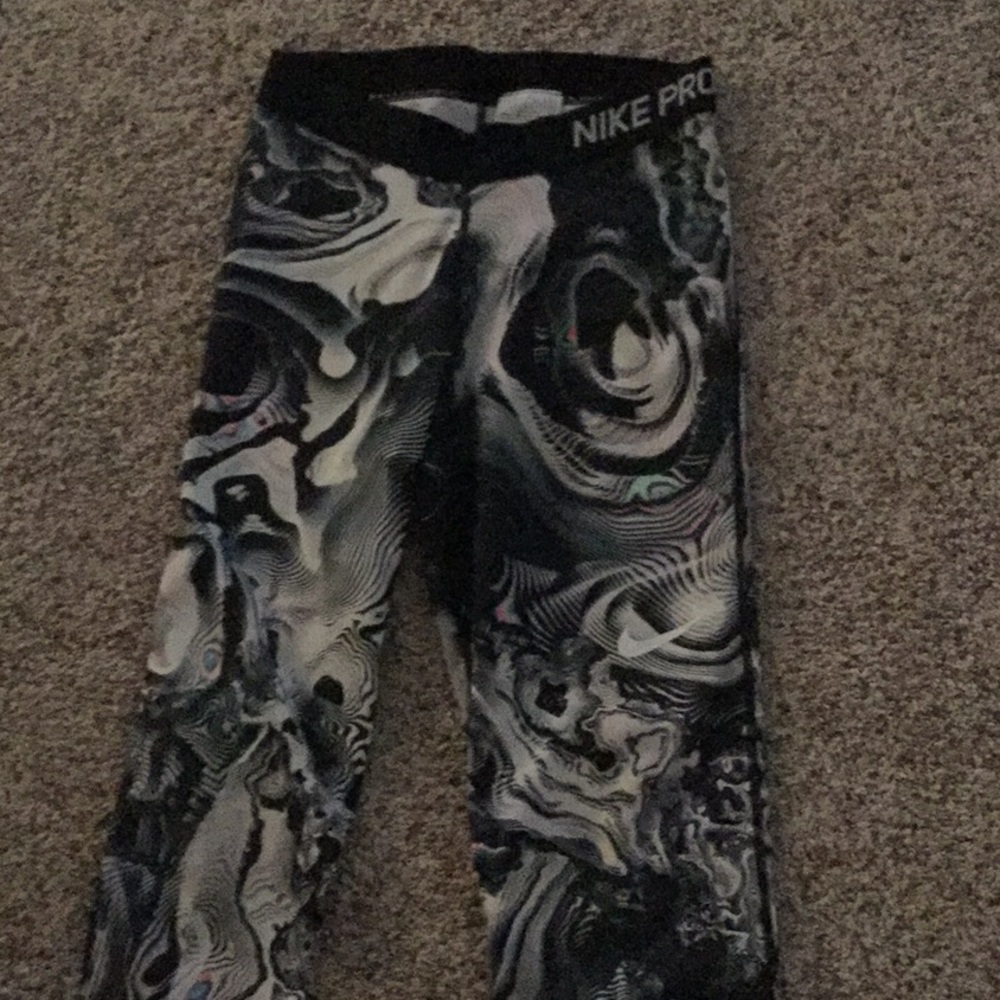 Nike pro Rainbow marble dri-fit leggings